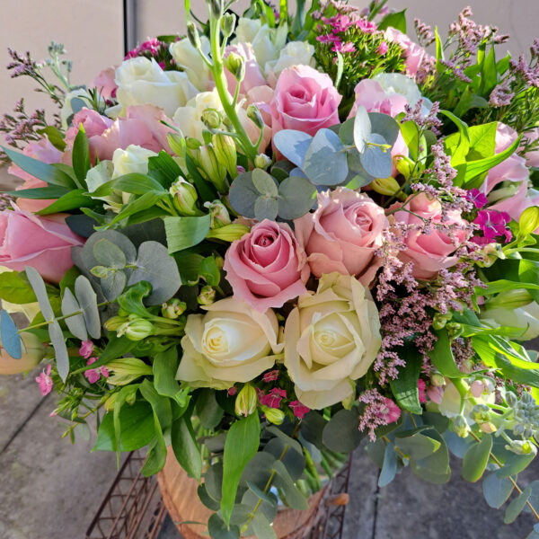 Rose vase flower arrangement Cape Town