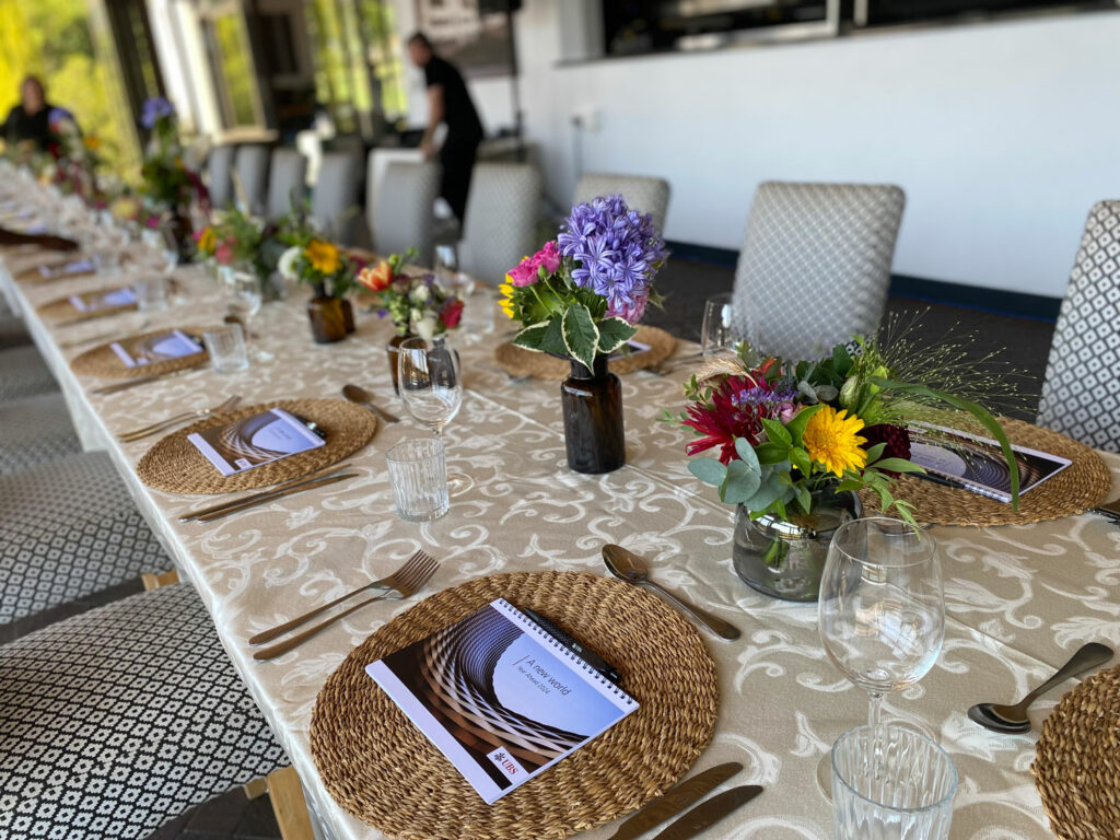 Corporate table flowers